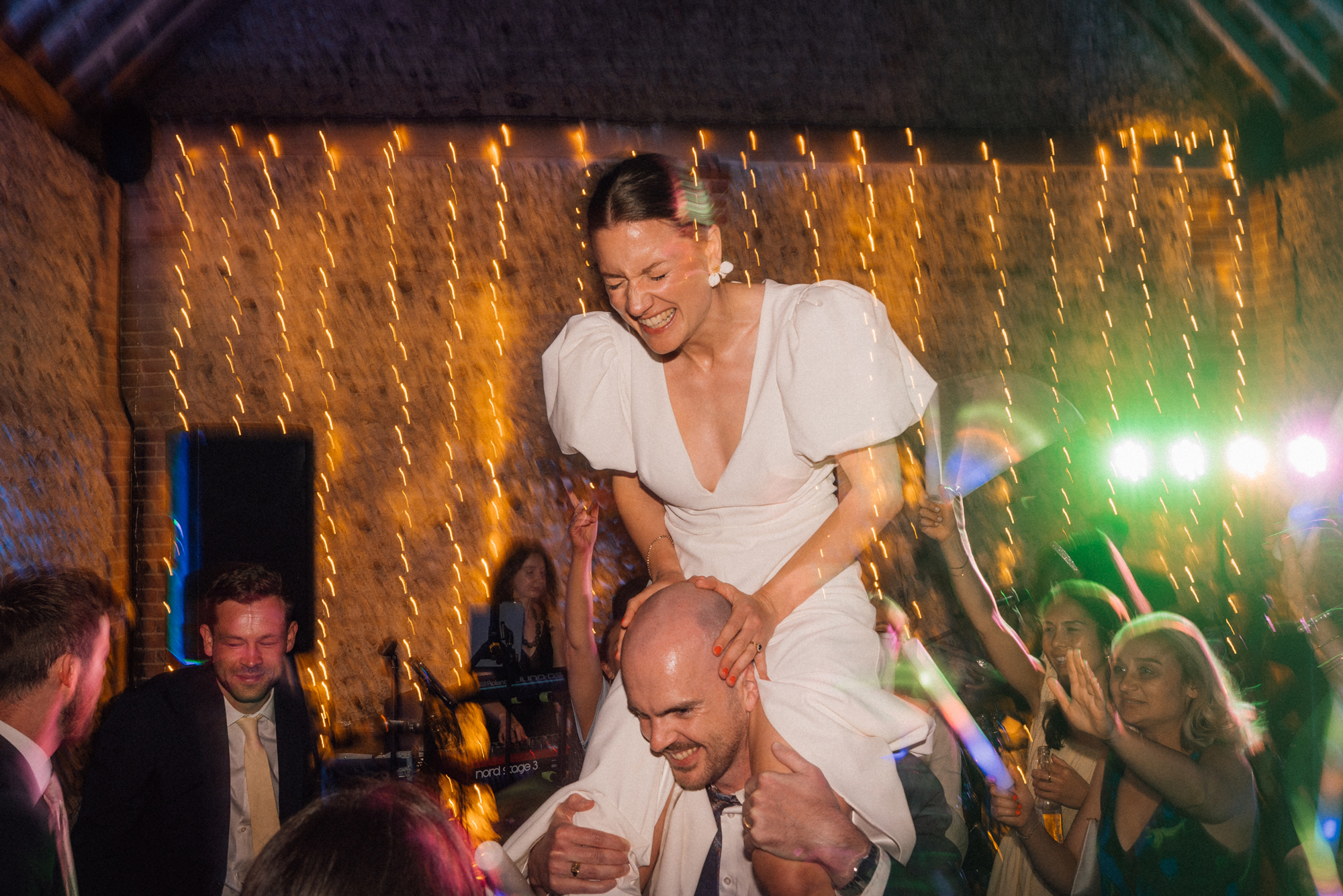 Cissbury Wedding Bowl of Corks Photography 129 - Amelia and Tobias' Cissbury Wedding with a Puff Sleeved Dress & Bridesmaids in Pastel Cissbury Wedding Bowl of Corks Photography 129