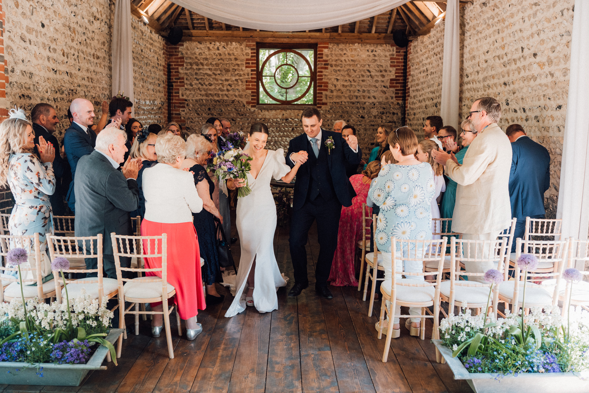 Cissbury Wedding Bowl of Corks Photography 54 - Amelia and Tobias' Cissbury Wedding with a Puff Sleeved Dress & Bridesmaids in Pastel Cissbury Wedding Bowl of Corks Photography 54