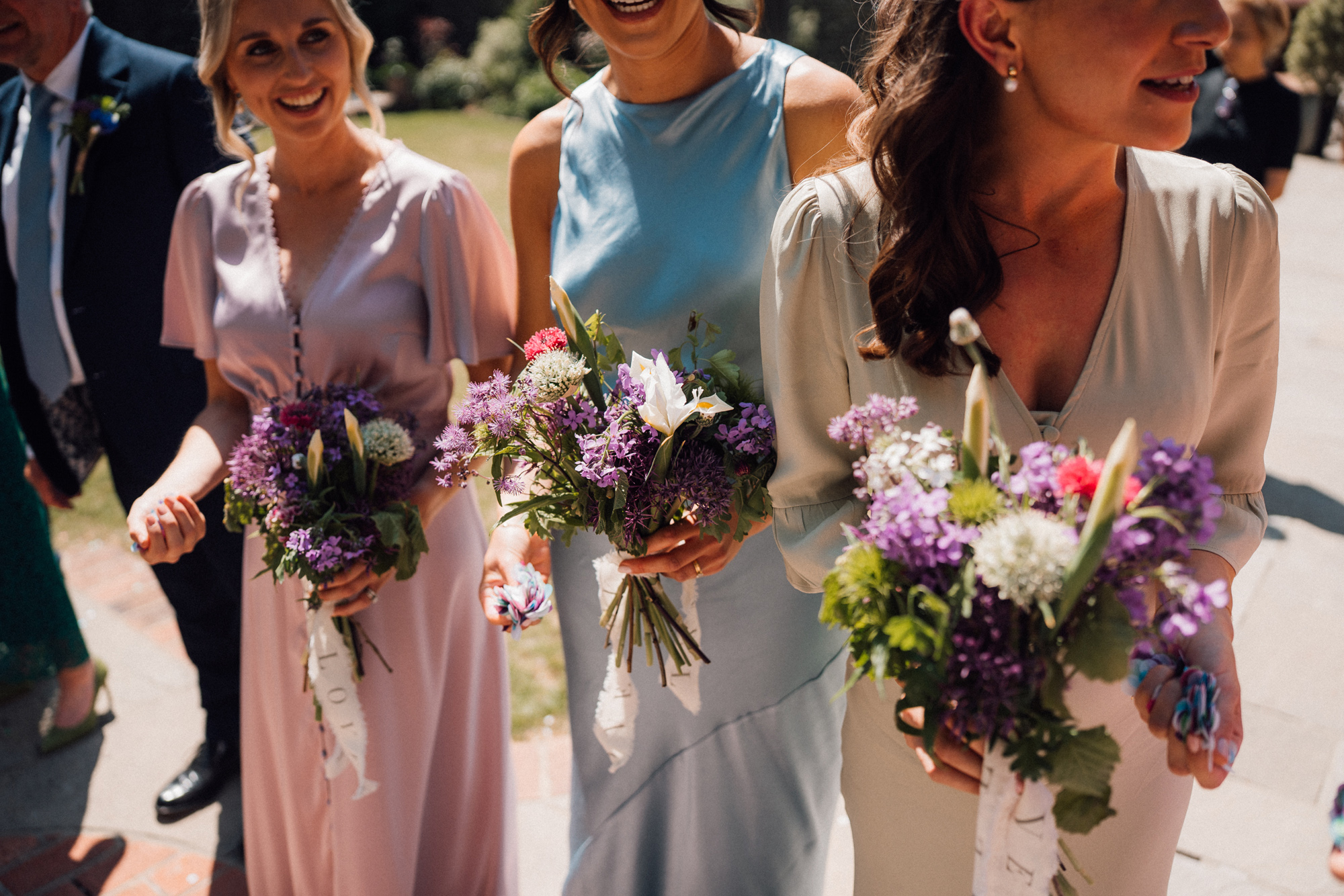 Cissbury Wedding Bowl of Corks Photography 57 - Amelia and Tobias' Cissbury Wedding with a Puff Sleeved Dress & Bridesmaids in Pastel Cissbury Wedding Bowl of Corks Photography 57