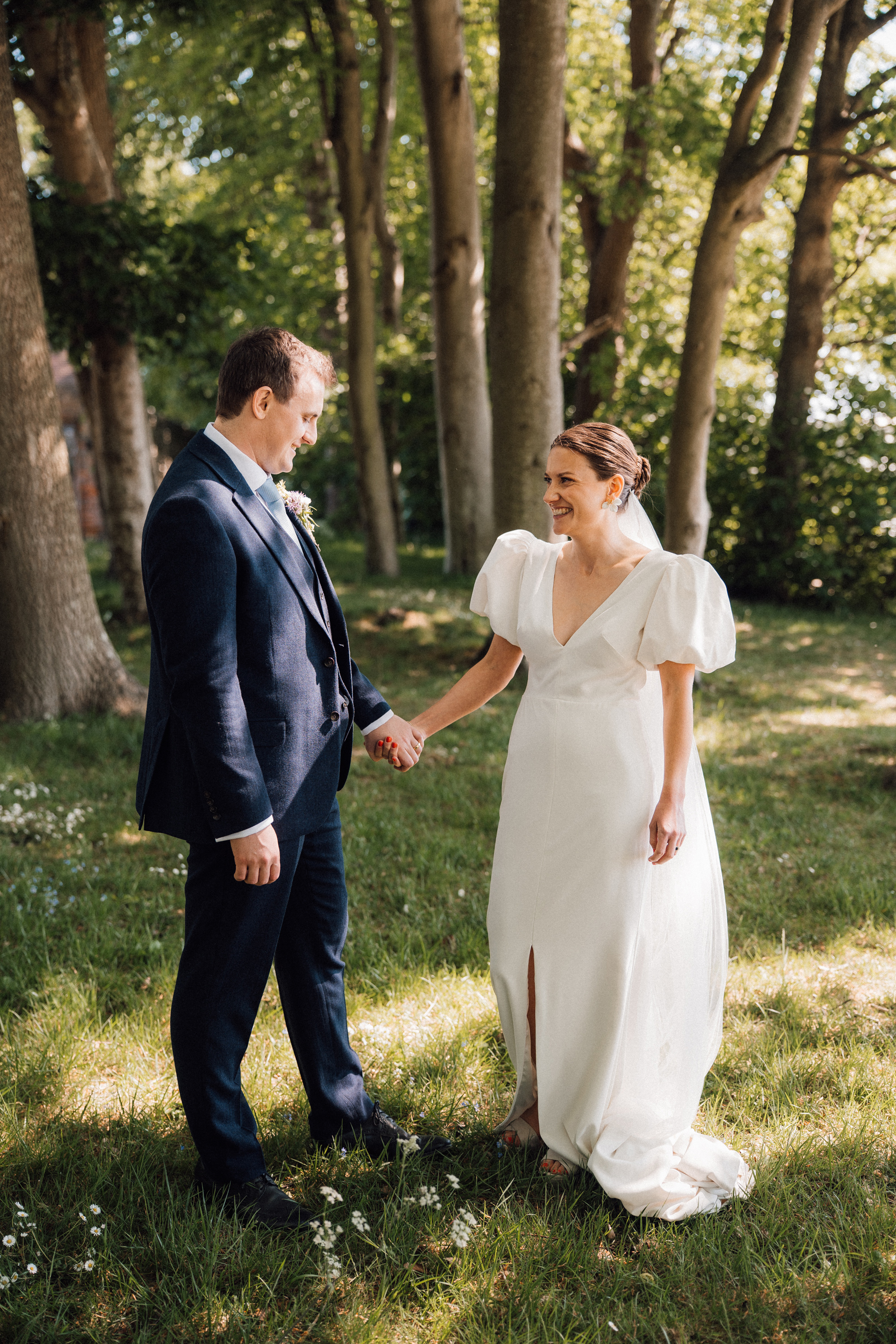Cissbury Wedding Bowl of Corks Photography 79 1 - Amelia and Tobias' Cissbury Wedding with a Puff Sleeved Dress & Bridesmaids in Pastel Cissbury Wedding Bowl of Corks Photography 79 1