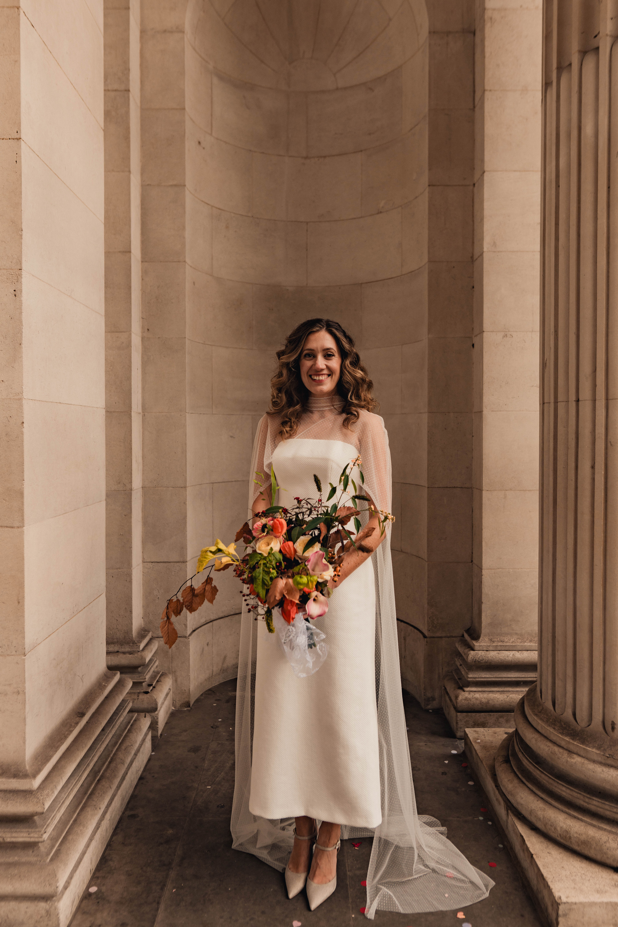 MJ Miss Bush Bridal London Wedding Union Club Soho The Chamberlins Film Medium Format Photography London Surrey 361 - A Chic & Modern London Wedding with a Nortier Dress & Cape MJ Miss Bush Bridal London Wedding Union Club Soho The Chamberlins Film Medium Format Photography London Surrey 361