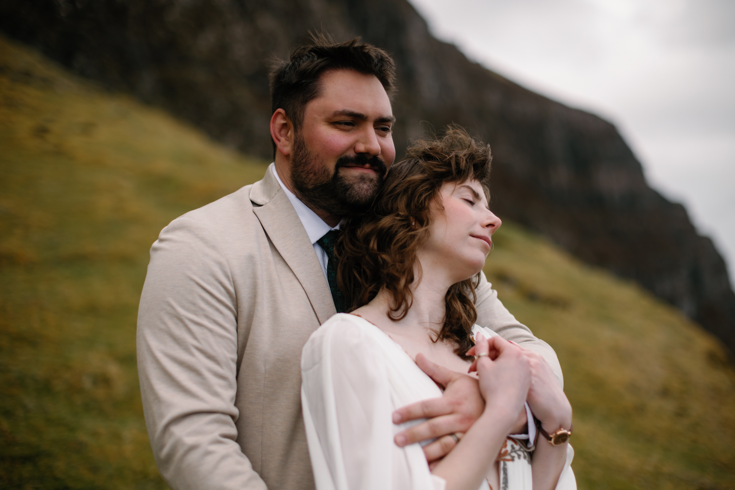 Oli and Steph Photography Miranda and Zach 178 - An Isle of Skye Elopement Planned in Just One Month, with a Floral Dress by Flora & Lane Oli and Steph Photography Miranda and Zach 178
