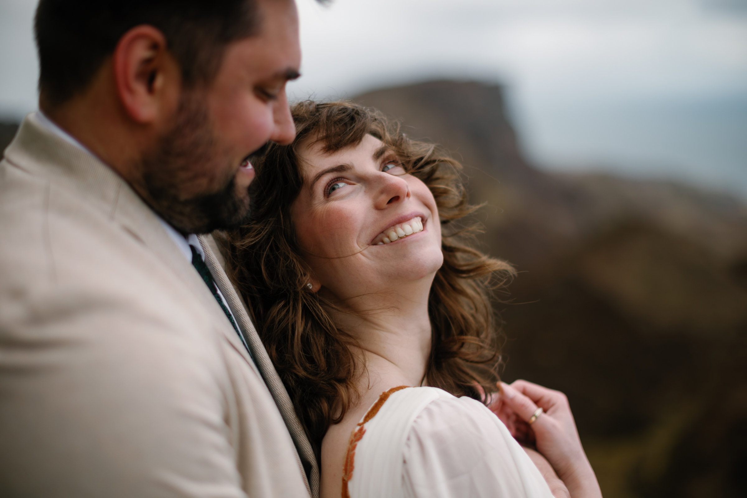Oli and Steph Photography Miranda and Zach 180 - An Isle of Skye Elopement Planned in Just One Month, with a Floral Dress by Flora & Lane Oli and Steph Photography Miranda and Zach 180