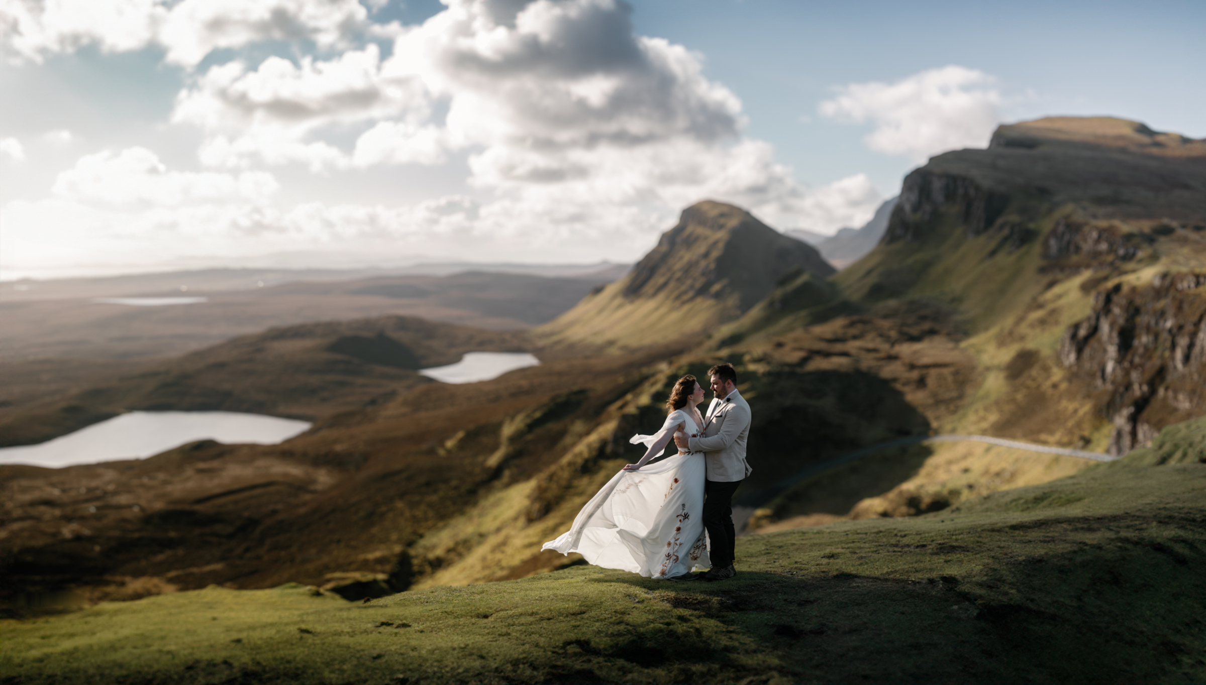 Oli and Steph Photography Miranda and Zach 31 - An Isle of Skye Elopement Planned in Just One Month, with a Floral Dress by Flora & Lane Oli and Steph Photography Miranda and Zach 31