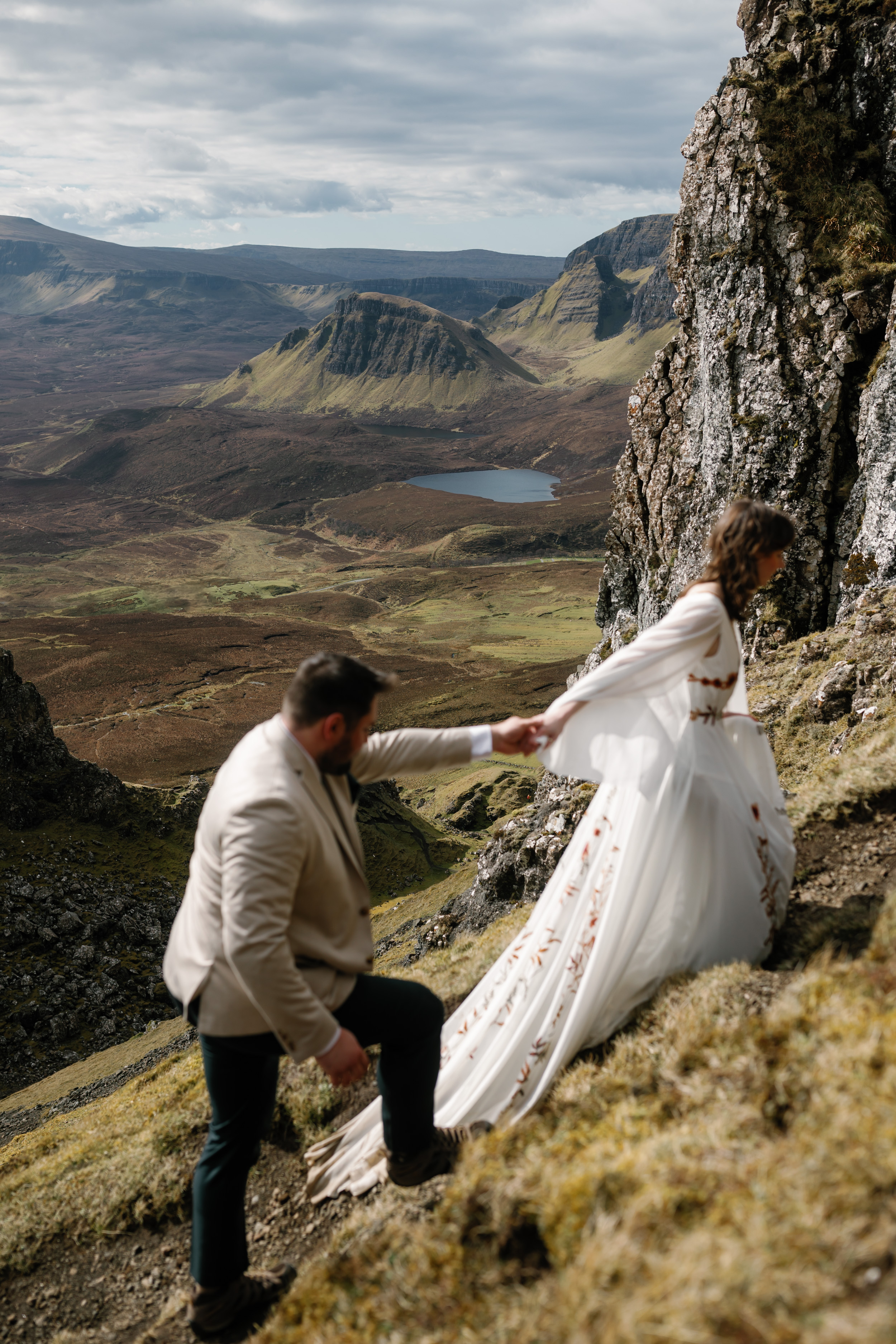Oli and Steph Photography Miranda and Zach 76 - An Isle of Skye Elopement Planned in Just One Month, with a Floral Dress by Flora & Lane Oli and Steph Photography Miranda and Zach 76