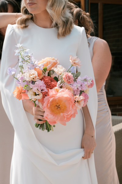 Colour modern summer bridal bouquet