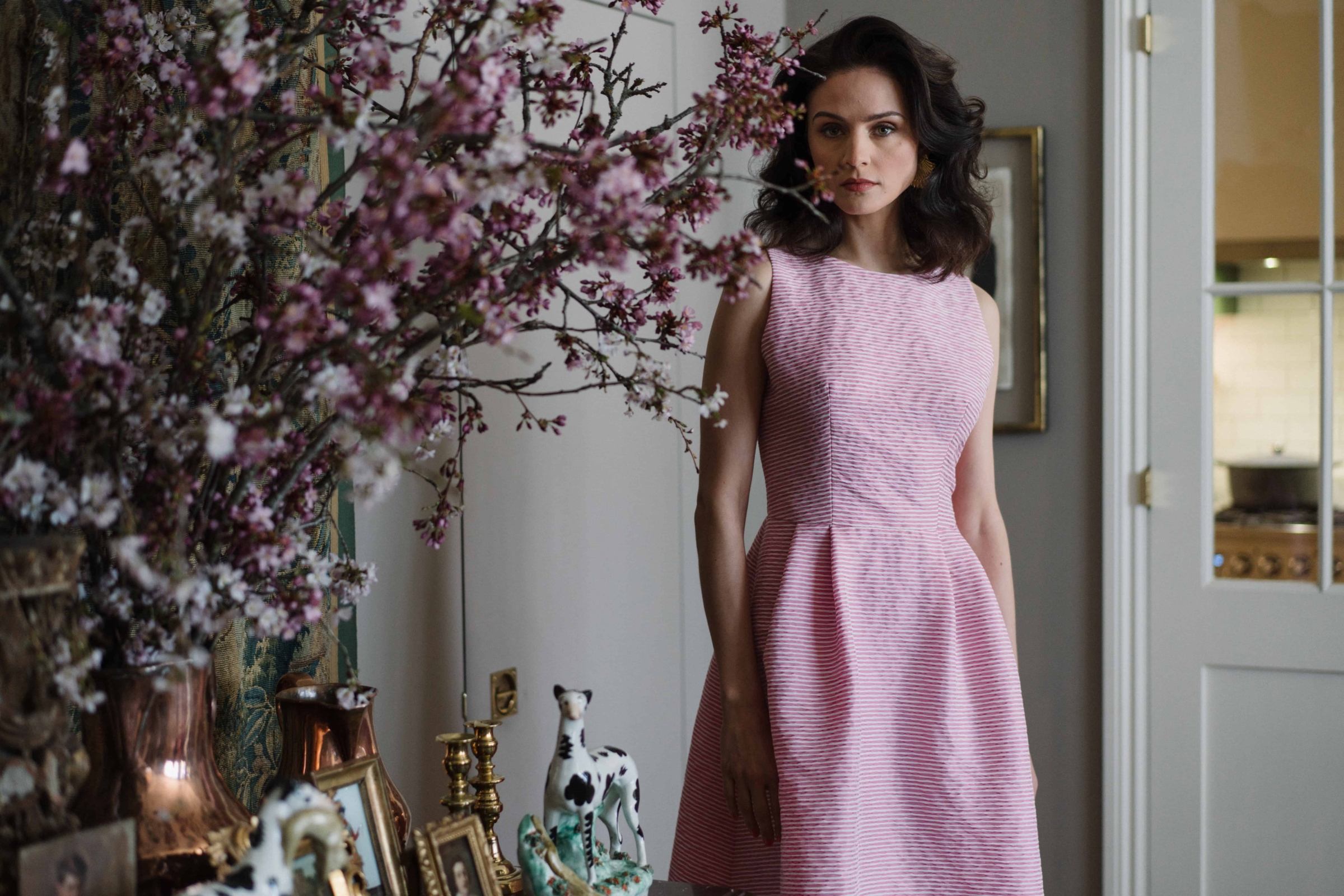 Stewart Parvin David Burke Photography 1 - 11 rules For Easy English Elegance From Stewart Parvin, Couturier to our Late Queen Elizabeth II Stewart Parvin Couture pink dress. David Burke Photography.