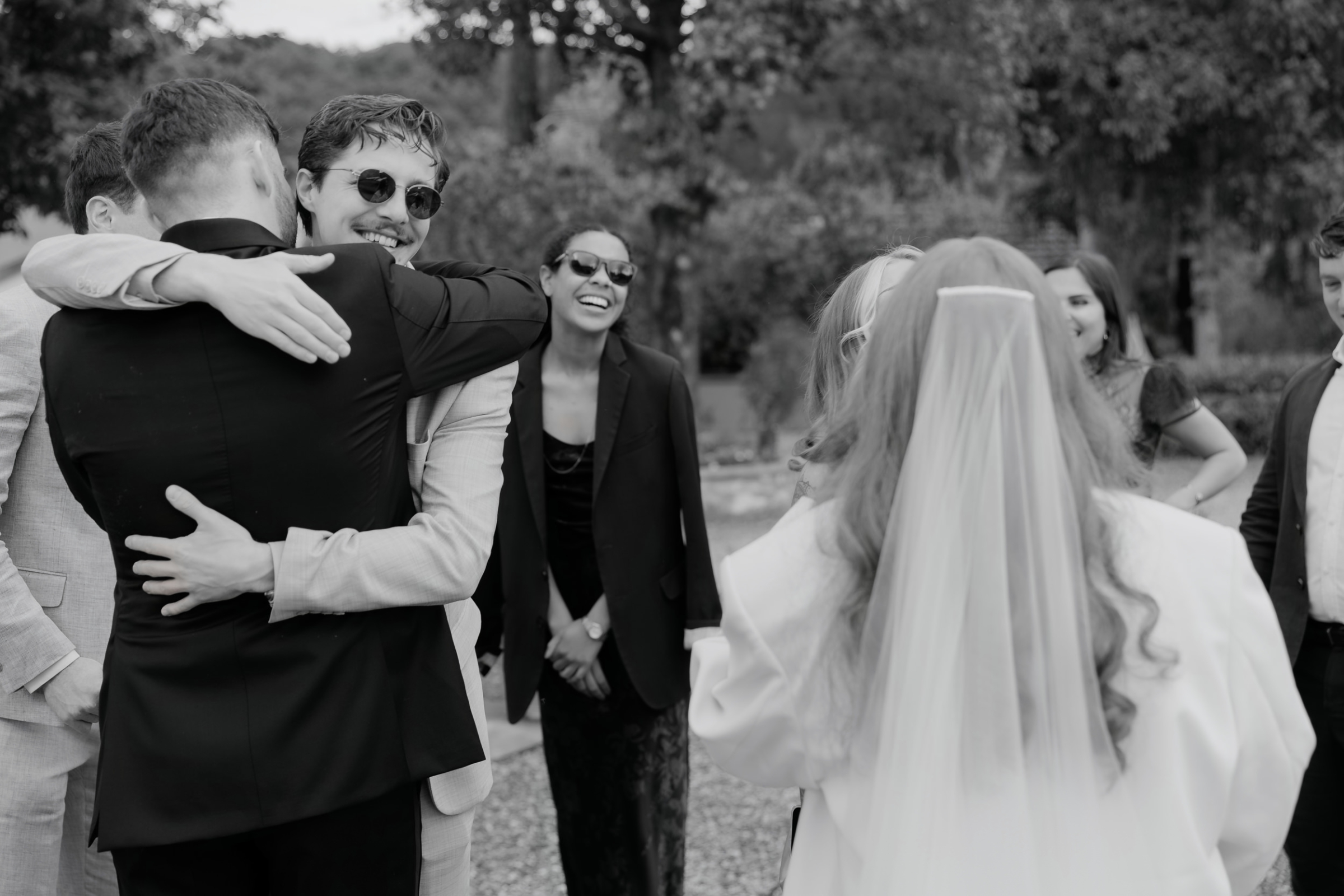 An Arakii Suit with Oversized Jacket for a Chic Italian Wedding at Antico Borgo 68 Wedding at Antico Borgo San Lorenzo in Poggibonsi, Italy.