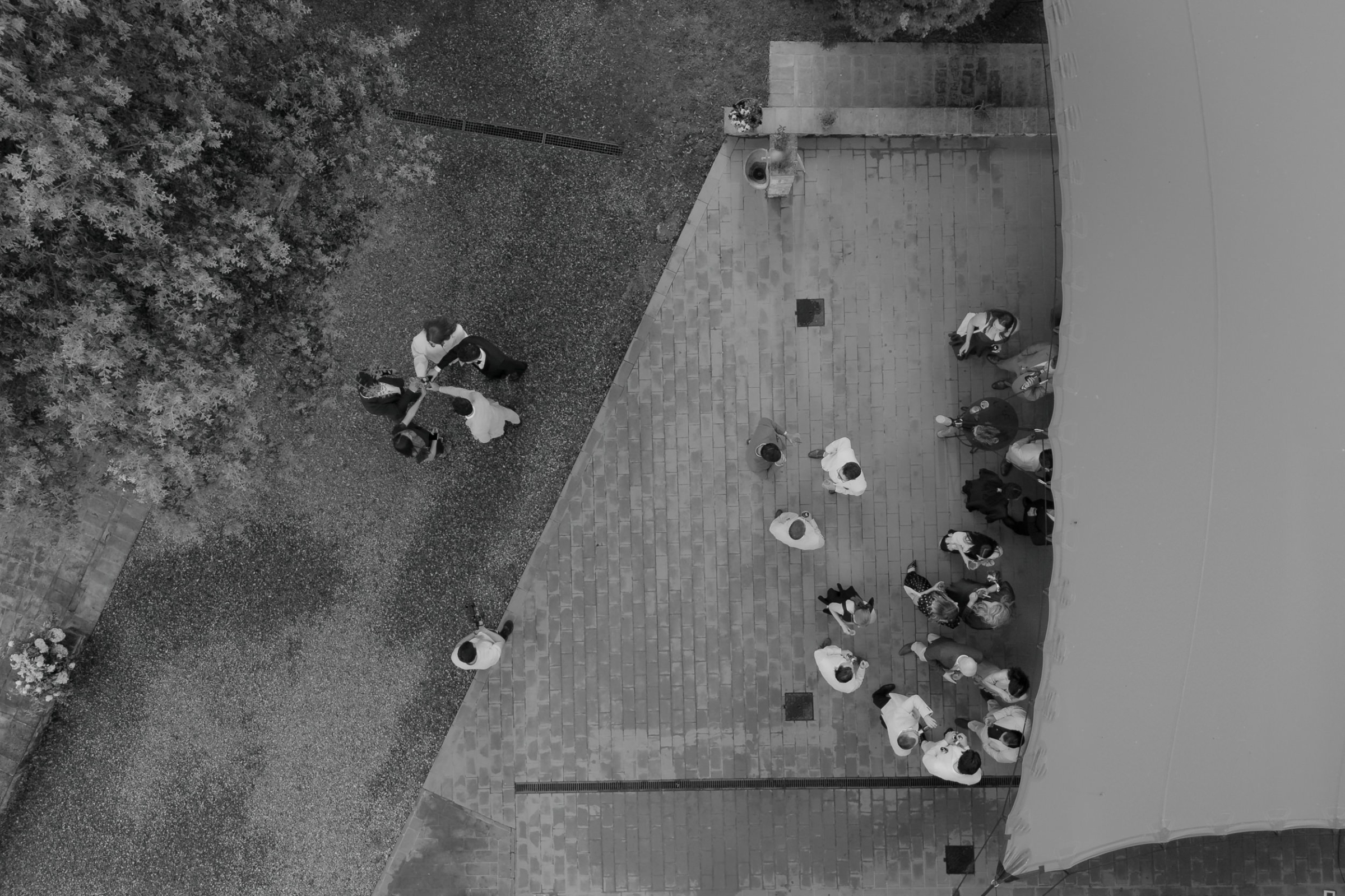 An Arakii Suit with Oversized Jacket for a Chic Italian Wedding at Antico Borgo 70 Wedding at Antico Borgo San Lorenzo in Poggibonsi, Italy.