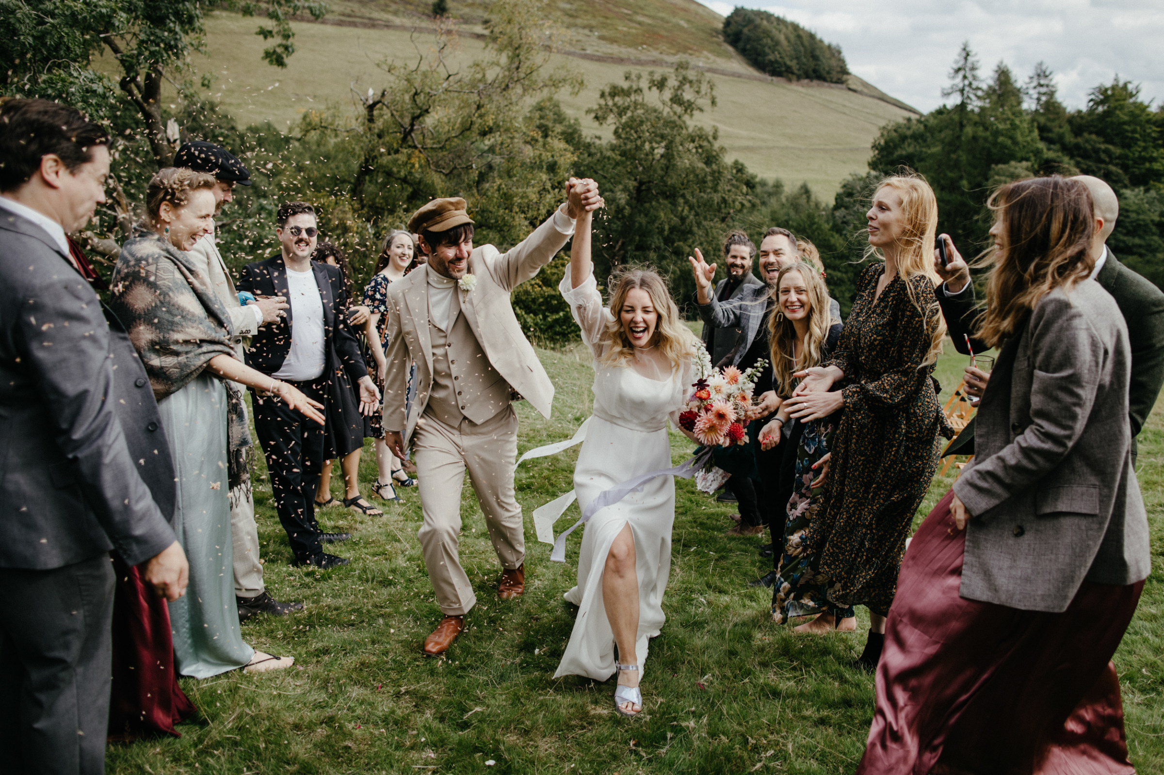 Sarah & Bobby's Nature Inspired, Autumn Equinox Wedding at The Edale Gathering 74 Clover London Bride The Edale Gathering Wedding 67
