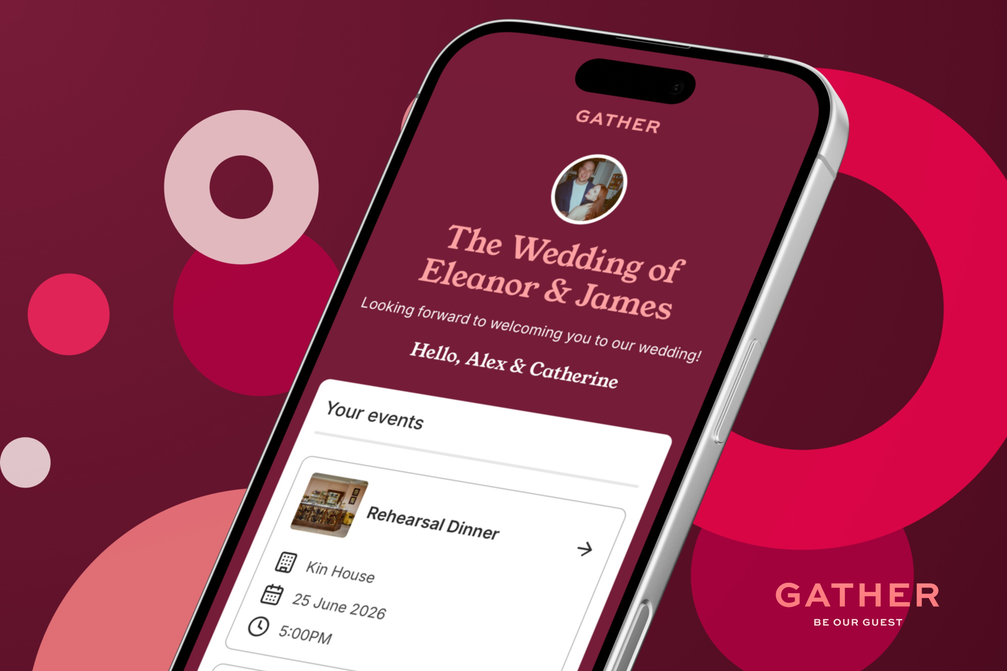 Introducing Gather: Wedding RSVPs Made Beautifully Simple 7 GATHER Digital RSVP for weddings and events 5