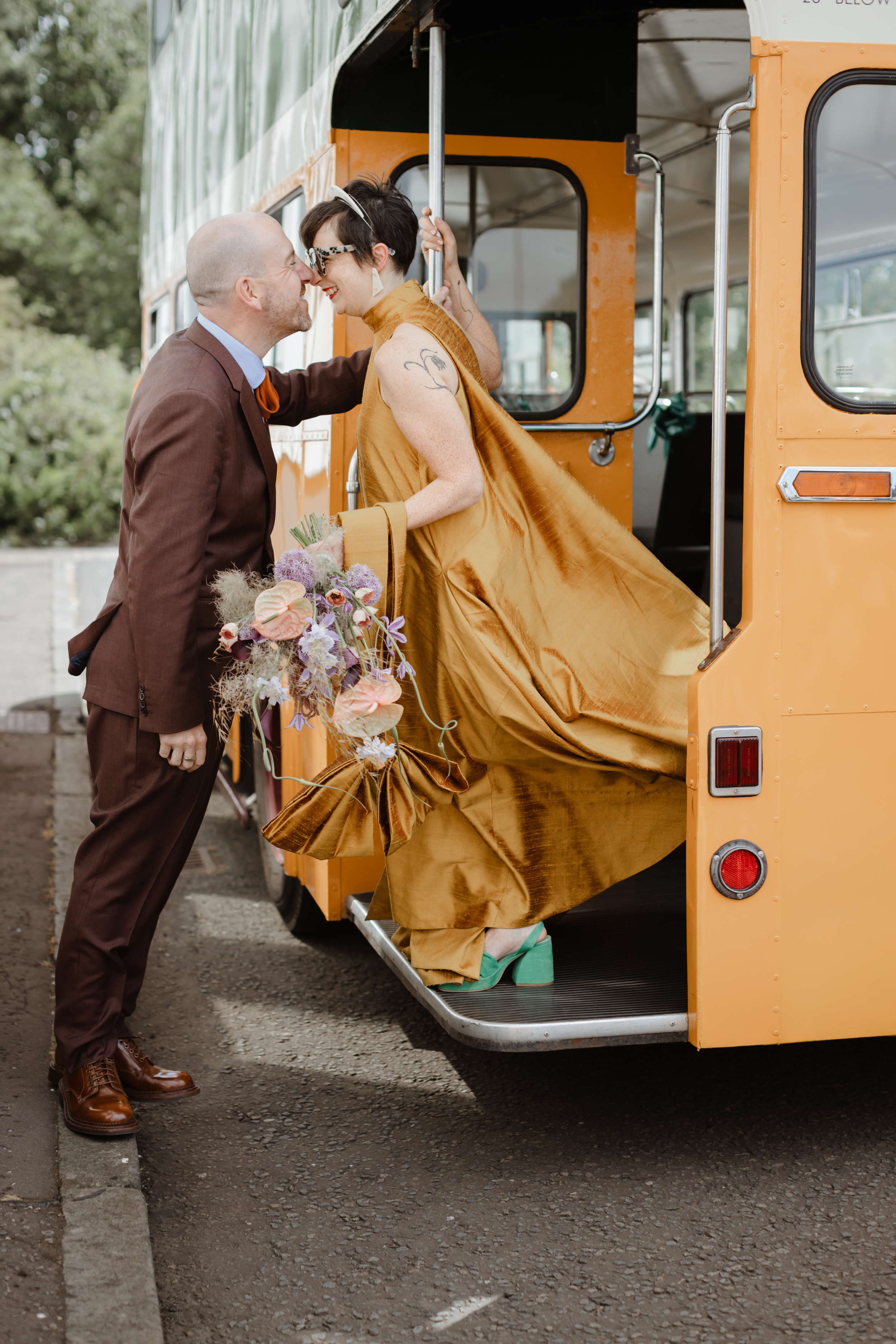 Chris and Barbara’s Delightful Family Wedding at Kibble Palace, Glasgow 98 Glasgow Wedding Yellow Dress Caro Weiss Photography 110
