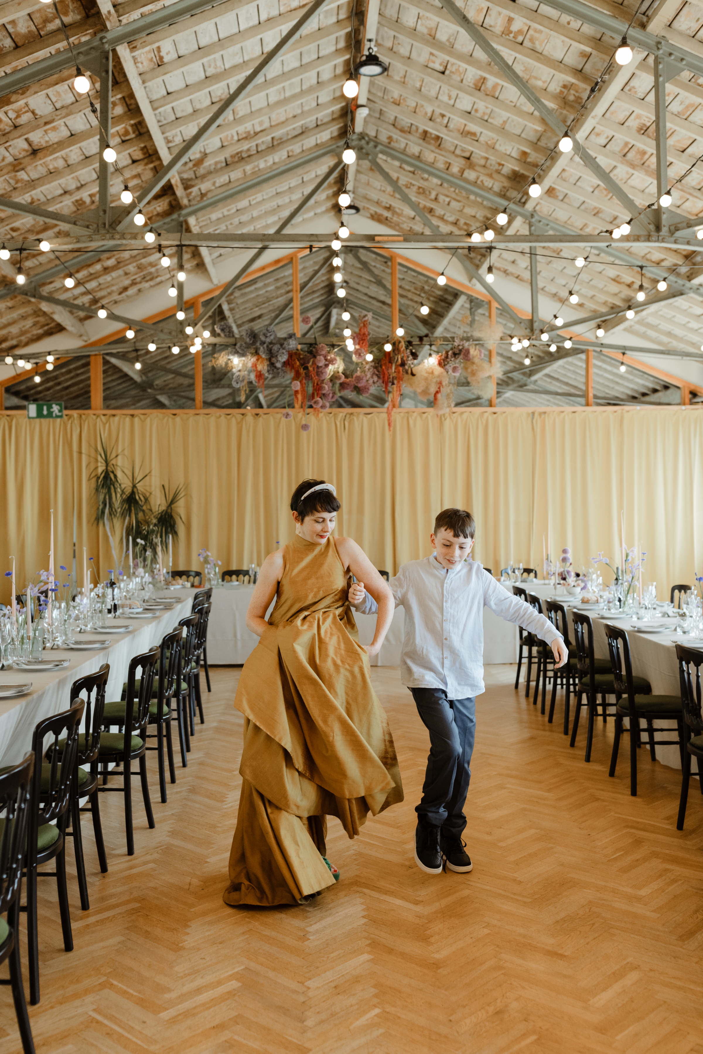 Chris and Barbara’s Delightful Family Wedding at Kibble Palace, Glasgow 105 Glasgow Wedding Yellow Dress Caro Weiss Photography 123