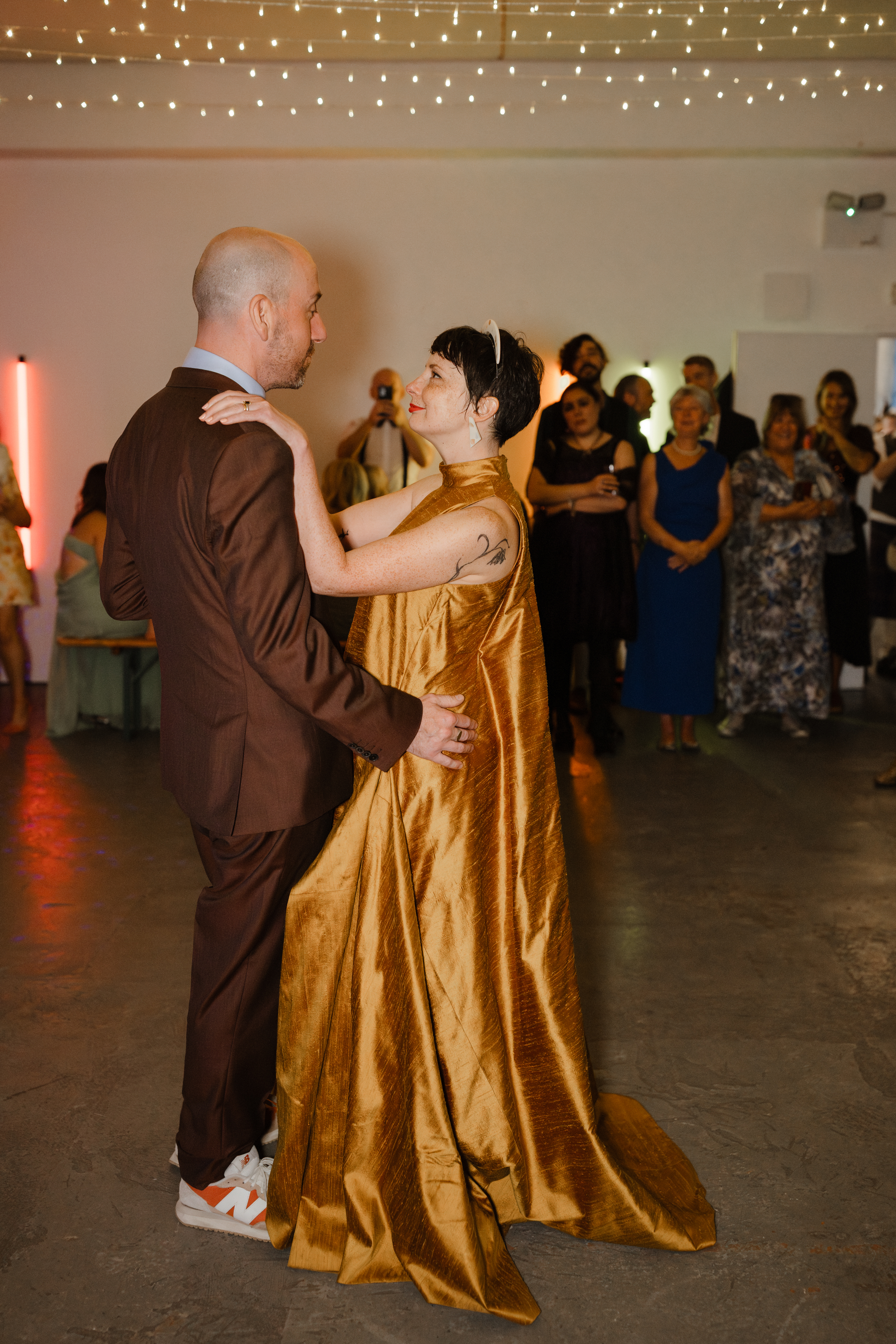 Chris and Barbara’s Delightful Family Wedding at Kibble Palace, Glasgow 114 Glasgow Wedding Yellow Dress Caro Weiss Photography 177