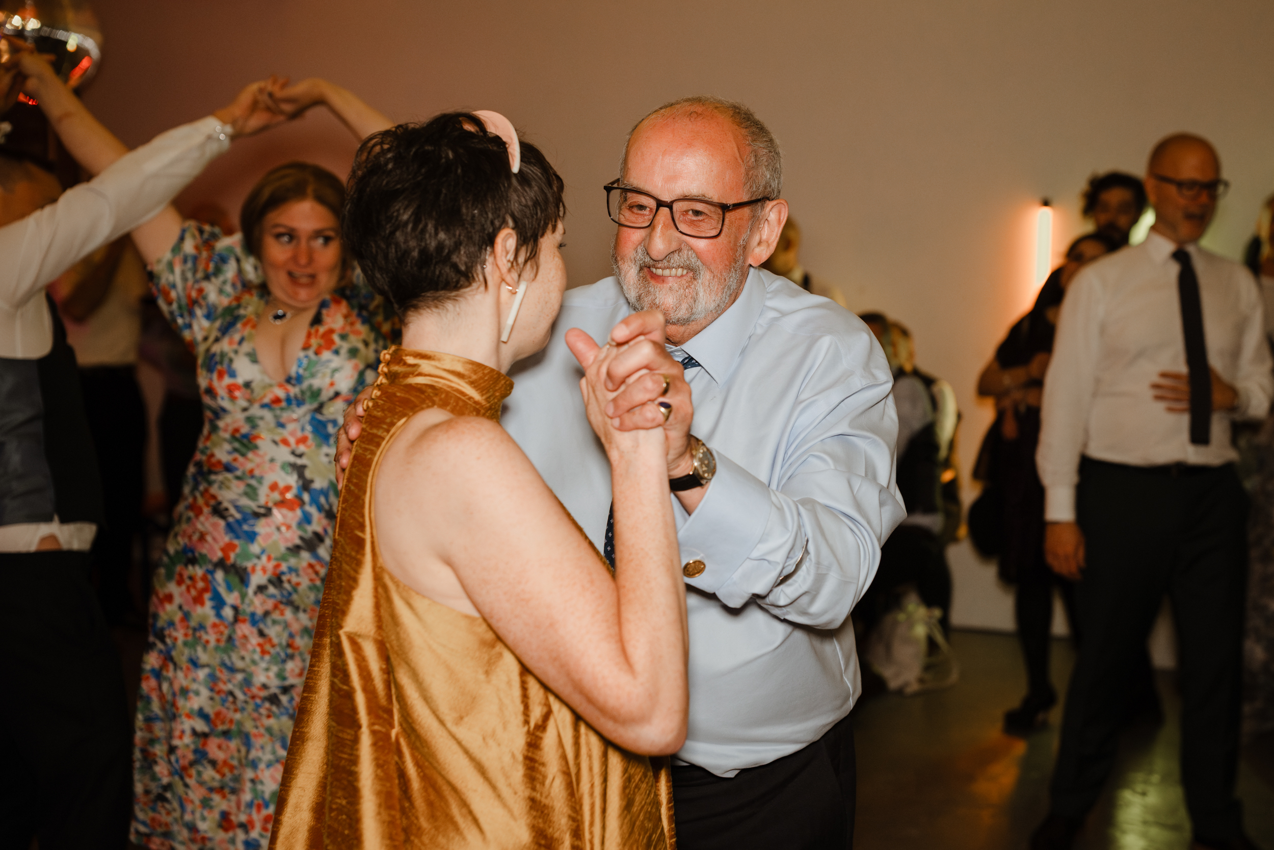Chris and Barbara’s Delightful Family Wedding at Kibble Palace, Glasgow 119 Glasgow Wedding Yellow Dress Caro Weiss Photography 187