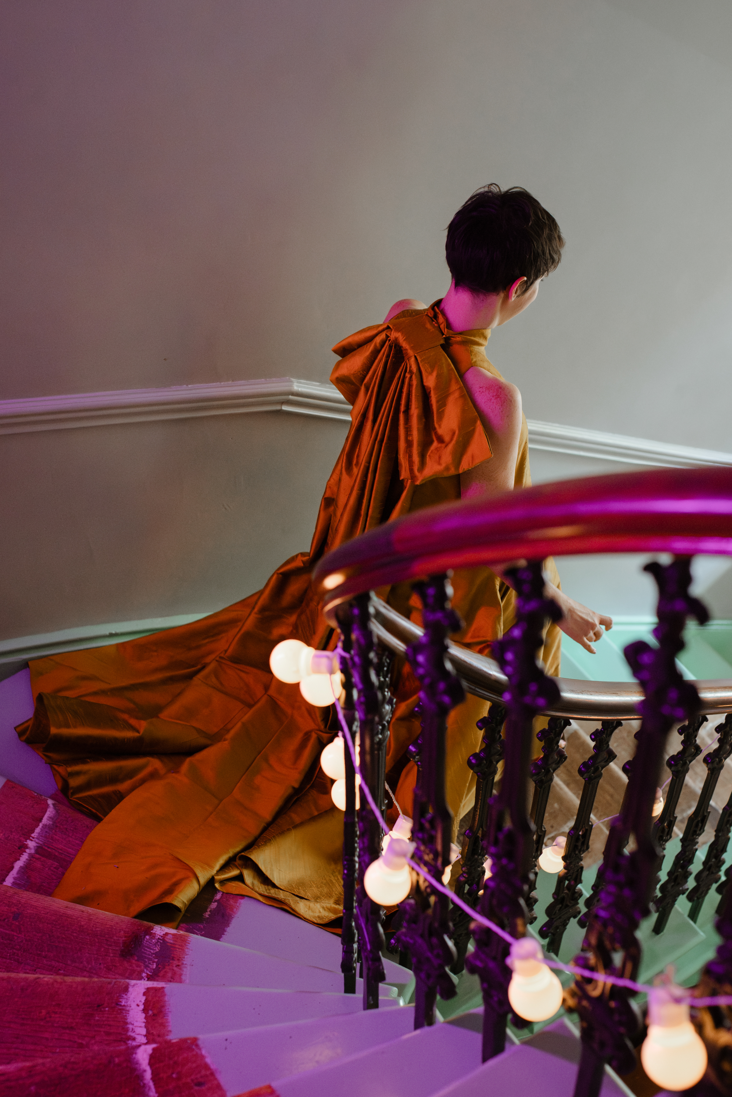 Chris and Barbara’s Delightful Family Wedding at Kibble Palace, Glasgow 70 Glasgow Wedding Yellow Dress Caro Weiss Photography 23