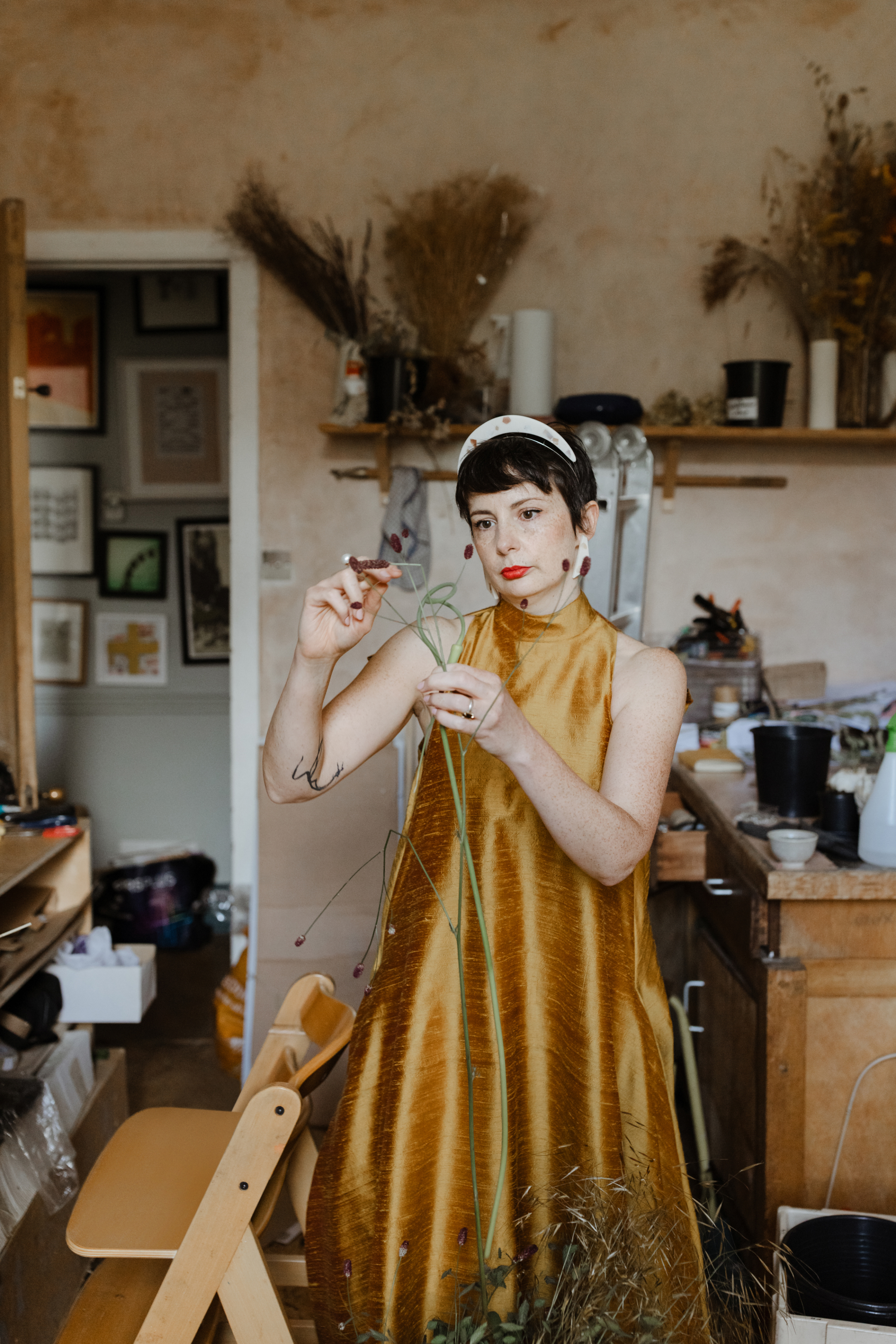 Chris and Barbara’s Delightful Family Wedding at Kibble Palace, Glasgow 71 Glasgow Wedding Yellow Dress Caro Weiss Photography 31