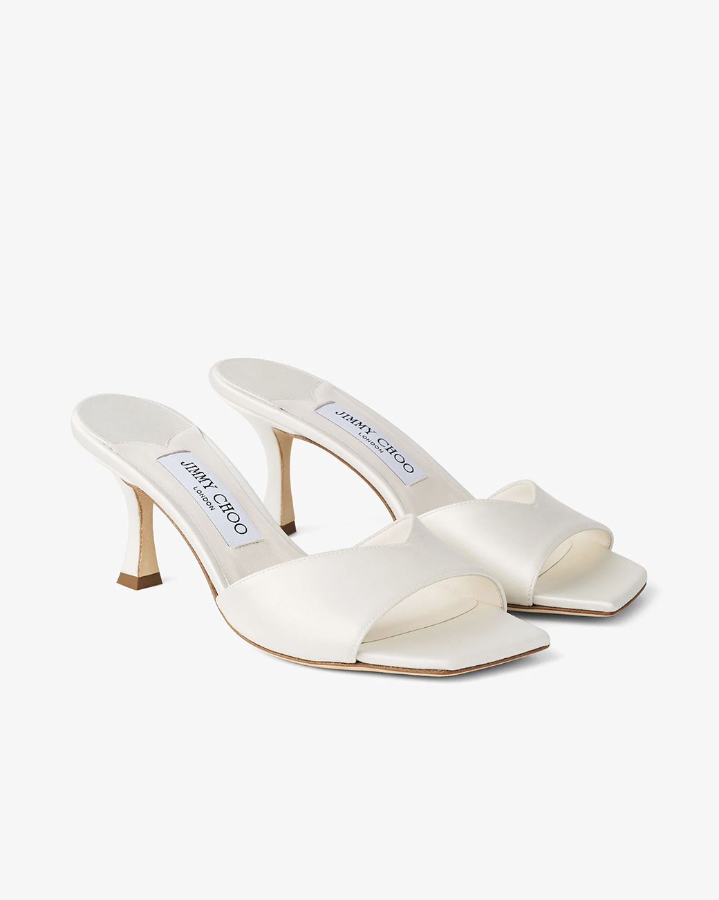 Skye 70 Ivory Satin Sandals