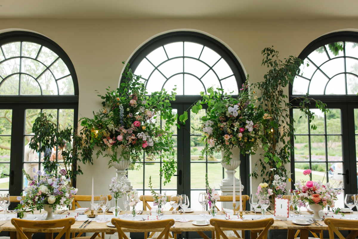 Maisie Wore Jessica Bennett for Her Spring Pastel Flower Filled Wedding at Middleton Lodge 32 Spring Pastel Church Wedding Middleton Lodge Feverfew Florist Nell Mallia Photography36