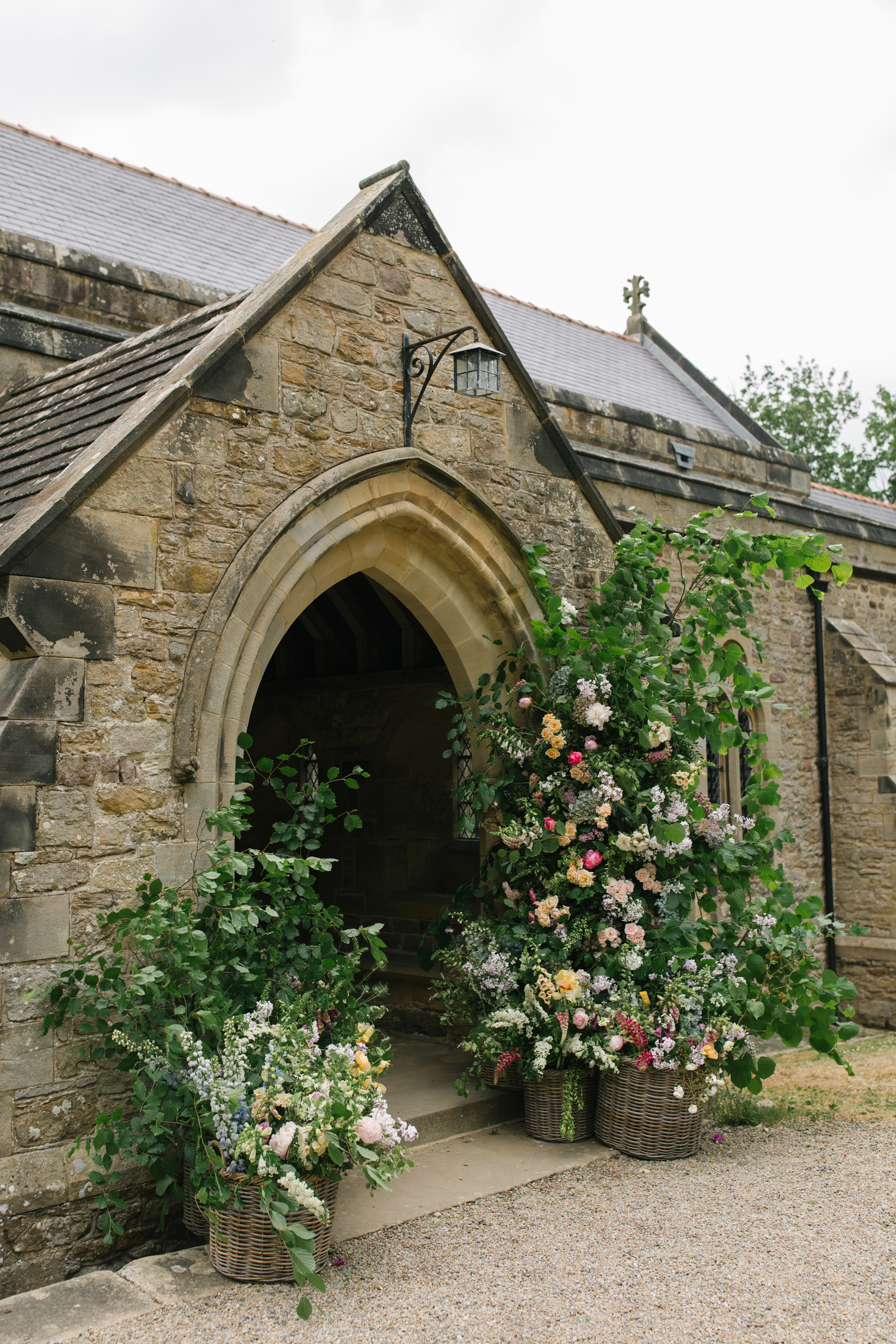 Maisie Wore Jessica Bennett for Her Spring Pastel Flower Filled Wedding at Middleton Lodge 30 Spring Pastel Church Wedding Middleton Lodge Feverfew Florist Nell Mallia Photography7 1