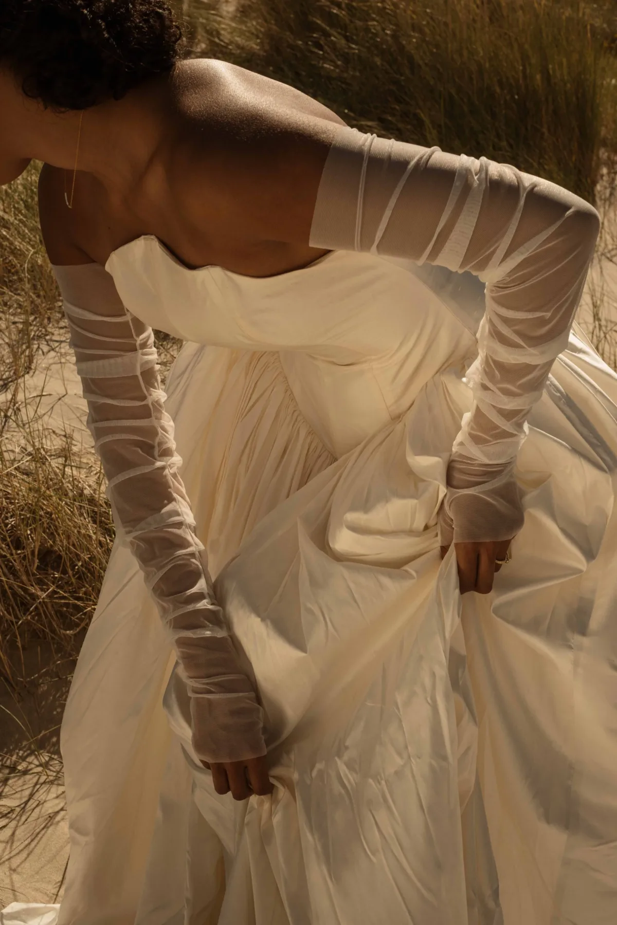 Cest Jeanne Vanessa Half Glove 1 - Emma Wore Vivienne Westwood for Her Joyful, Equality Inspired Summer Wedding Vanessa Half Glove