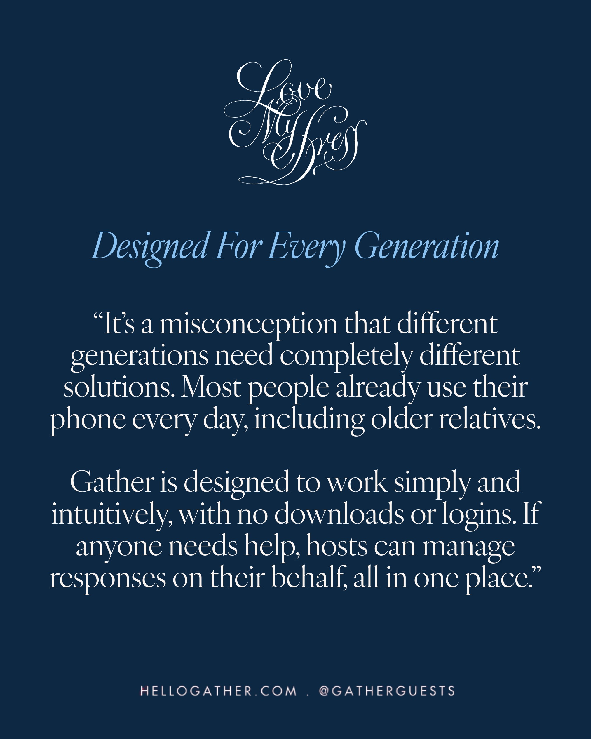 How Gather Works: The Art of Wedding Guest Management & RSVPs, Using The Guest Hub 9 Gather, the digital RSVP and wedding guest management service is designed for every generation.