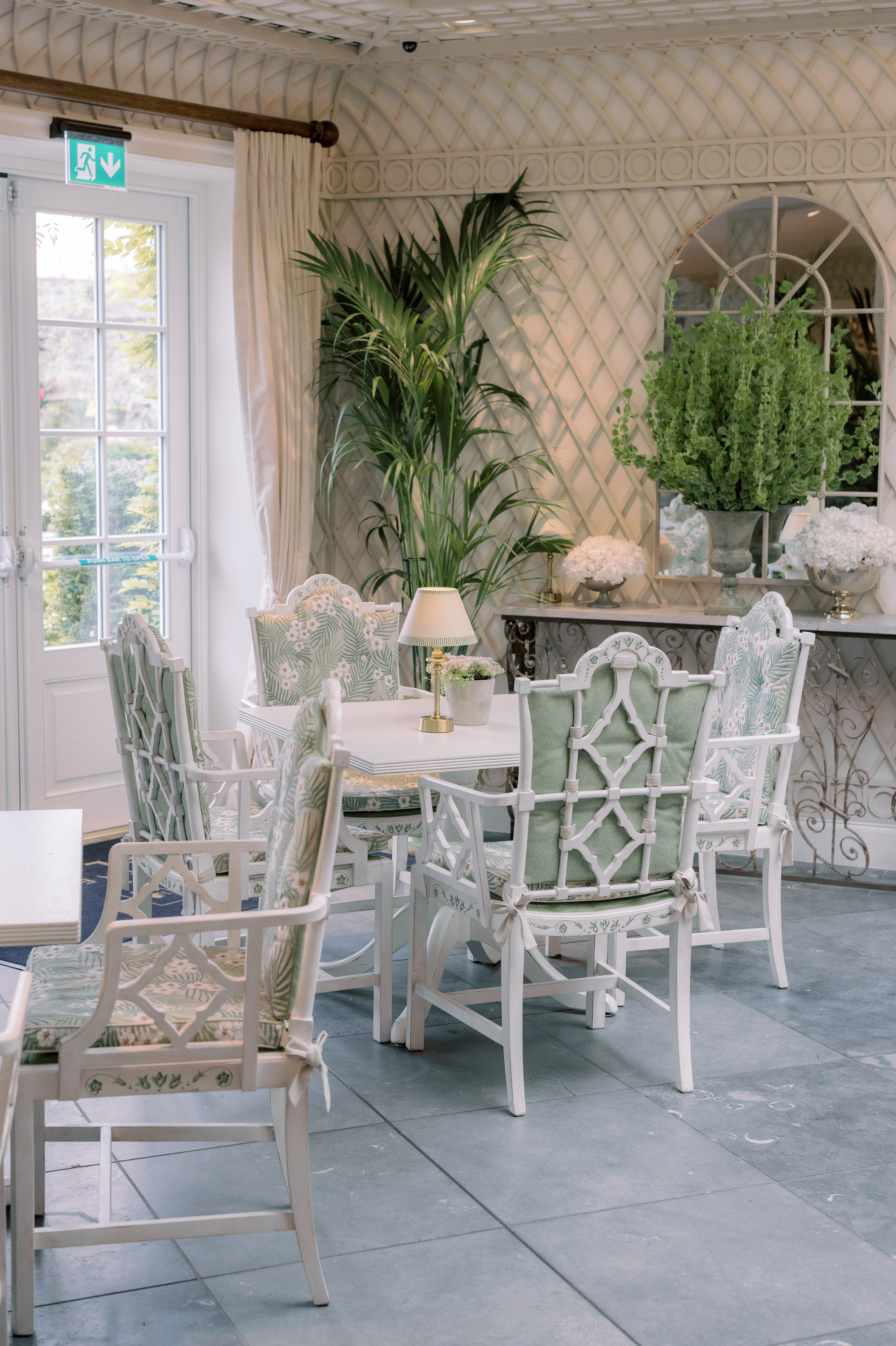 Hired elegant furniture a a. wedding.