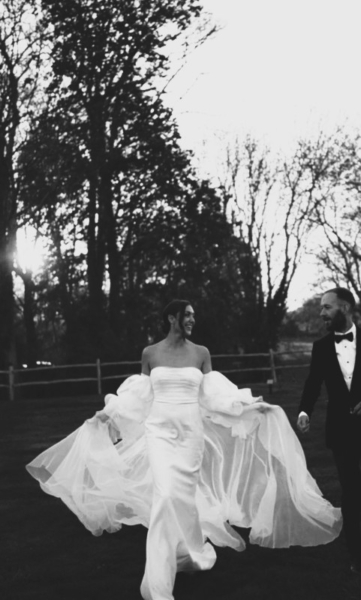 Rime Arodaky sky wedding gown