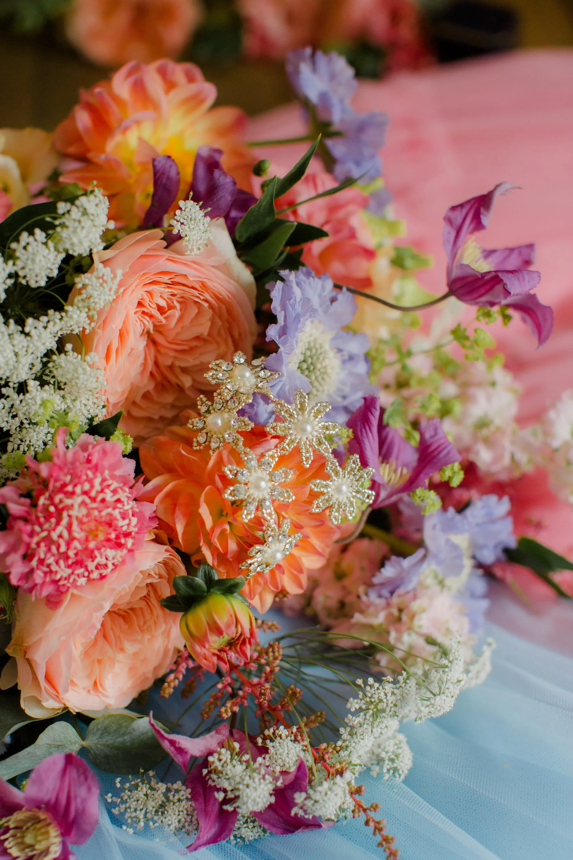 Colouful Folkerton Mill Wedding Lanark Scotland 207 - A Colourful, Relaxed Family Wedding at Folkerton Mill in Lanark, Scotland Pastel colour wedding flowers