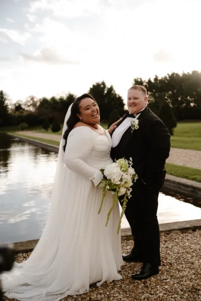 Charlotte & Corey’s Effortlessly Glamorous Black Tie Winter Wedding at Stubton Hall
