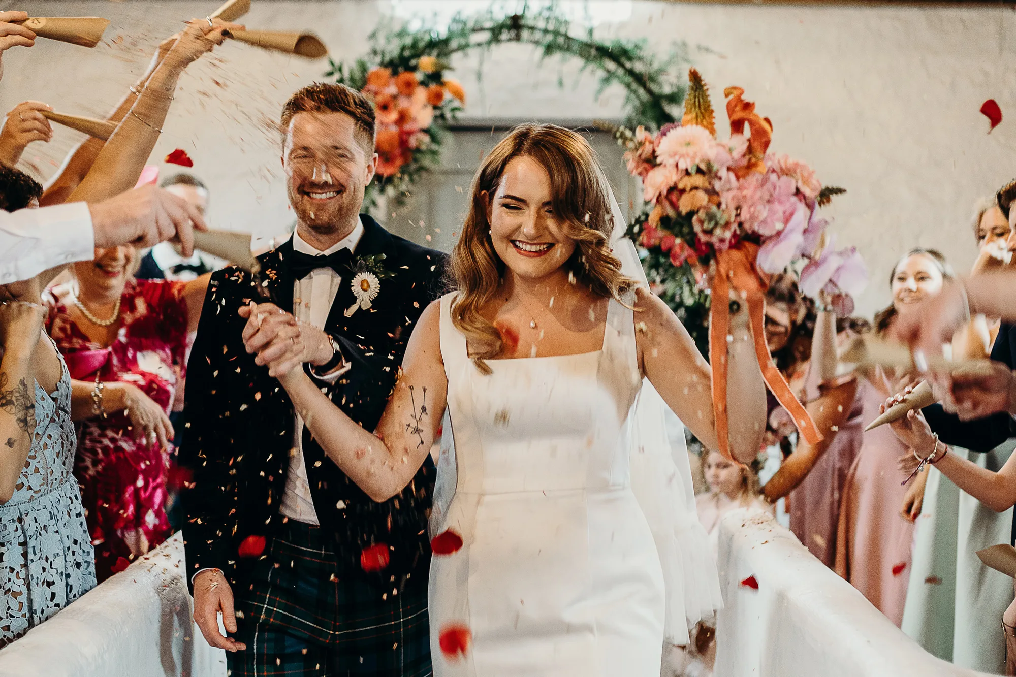 olourful Handfasting Ceremony at The Tin Shed, Scotland