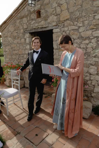 American Couple’s Symbolic Wedding in a Chianti Vineyard | Led by Paola