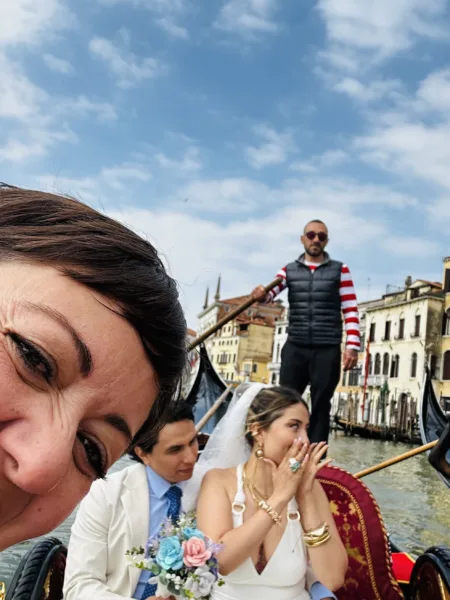 A Venetian Love Story: Brenda & Uriel’s Intimate Gondola Wedding