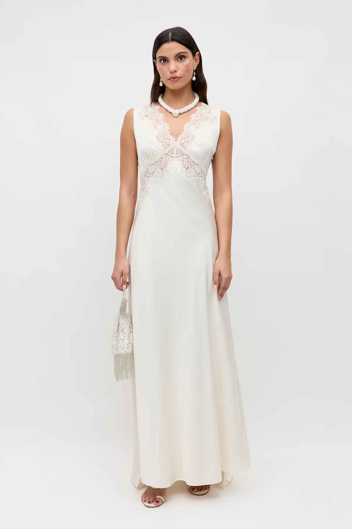 Azzurra Satin Gown