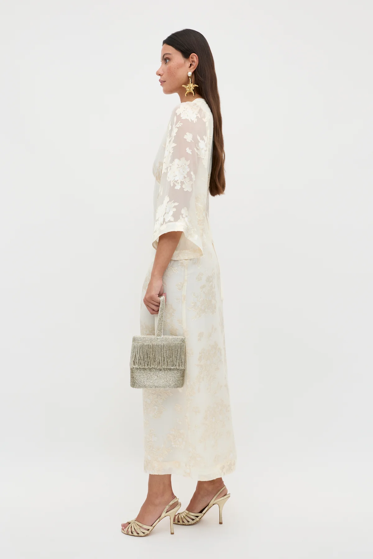 Rixo Dahlia Silk Velvet Devore Dress - Home Dahlia Silk-Velvet Devoré Dress