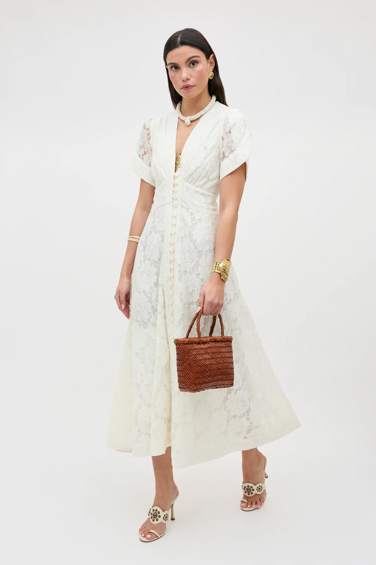 Novara Lace Midi Dress