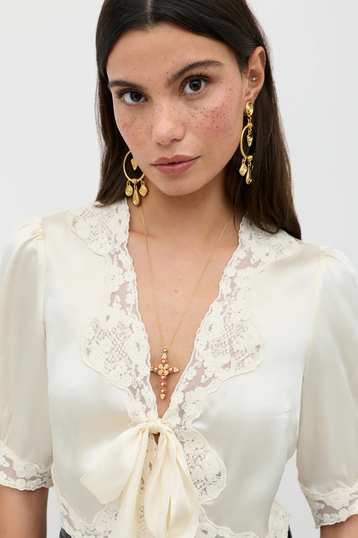 Rixo Rixo Amara Silk Satin Top - Home Amara Silk-Satin Top
