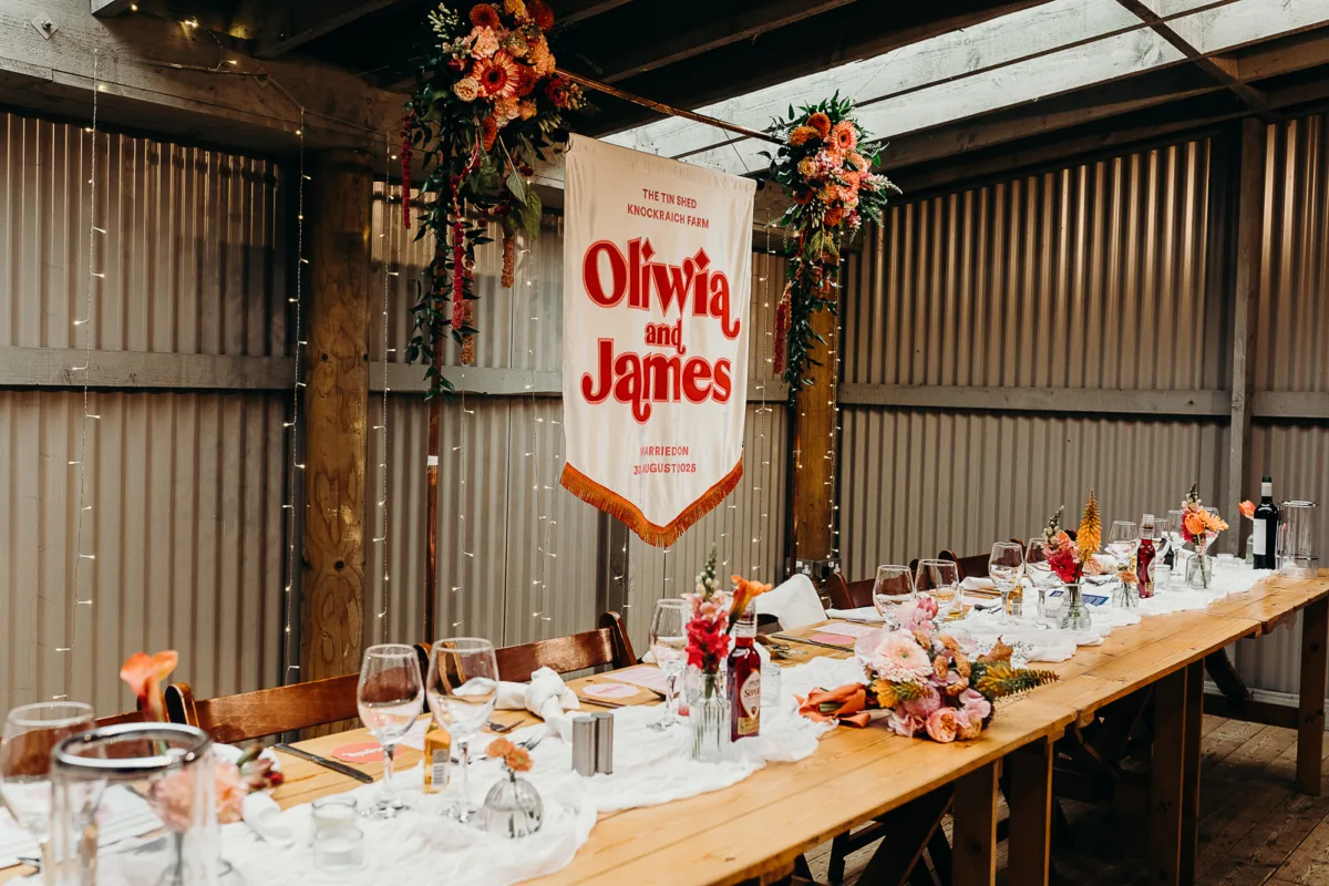 olourful Handfasting Ceremony at The Tin Shed, Scotland