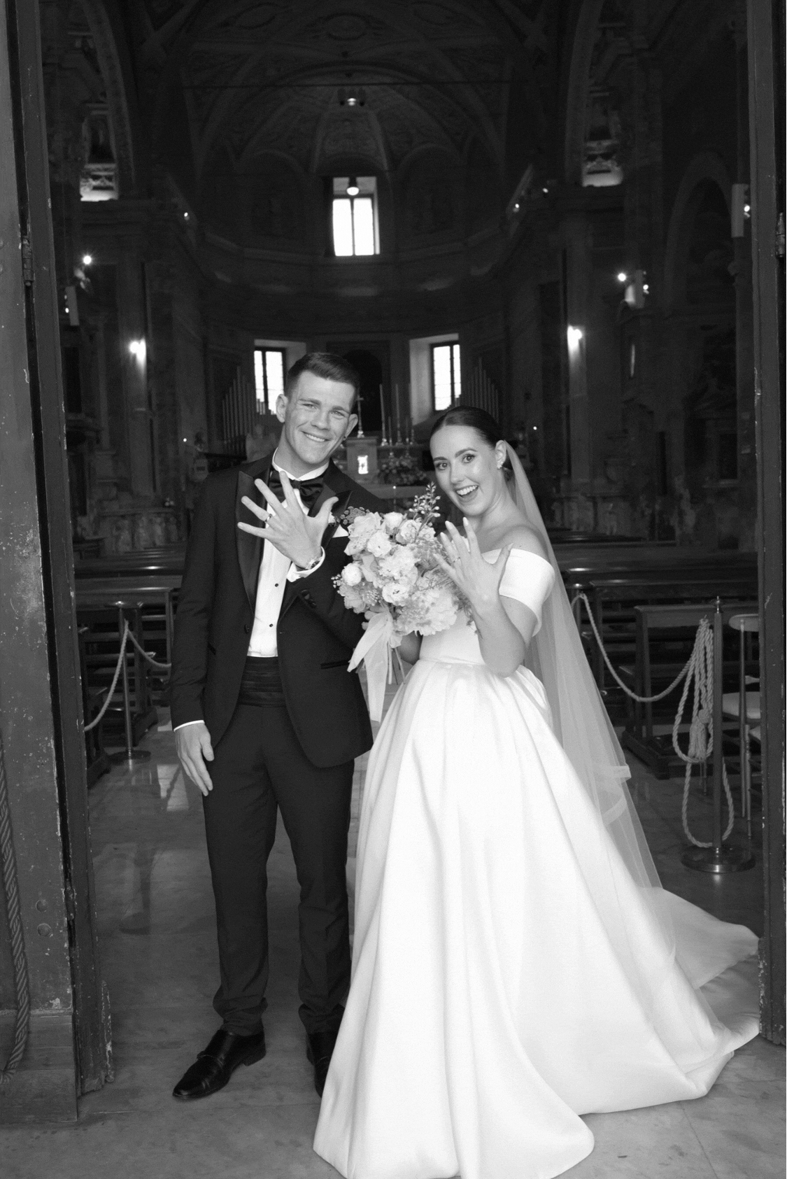 Animated Gif Template 9 - Megan Wore Milla Nova for her Classic and Elegant Wedding at Villa Aurelia in Rome Animated Gif Template 9