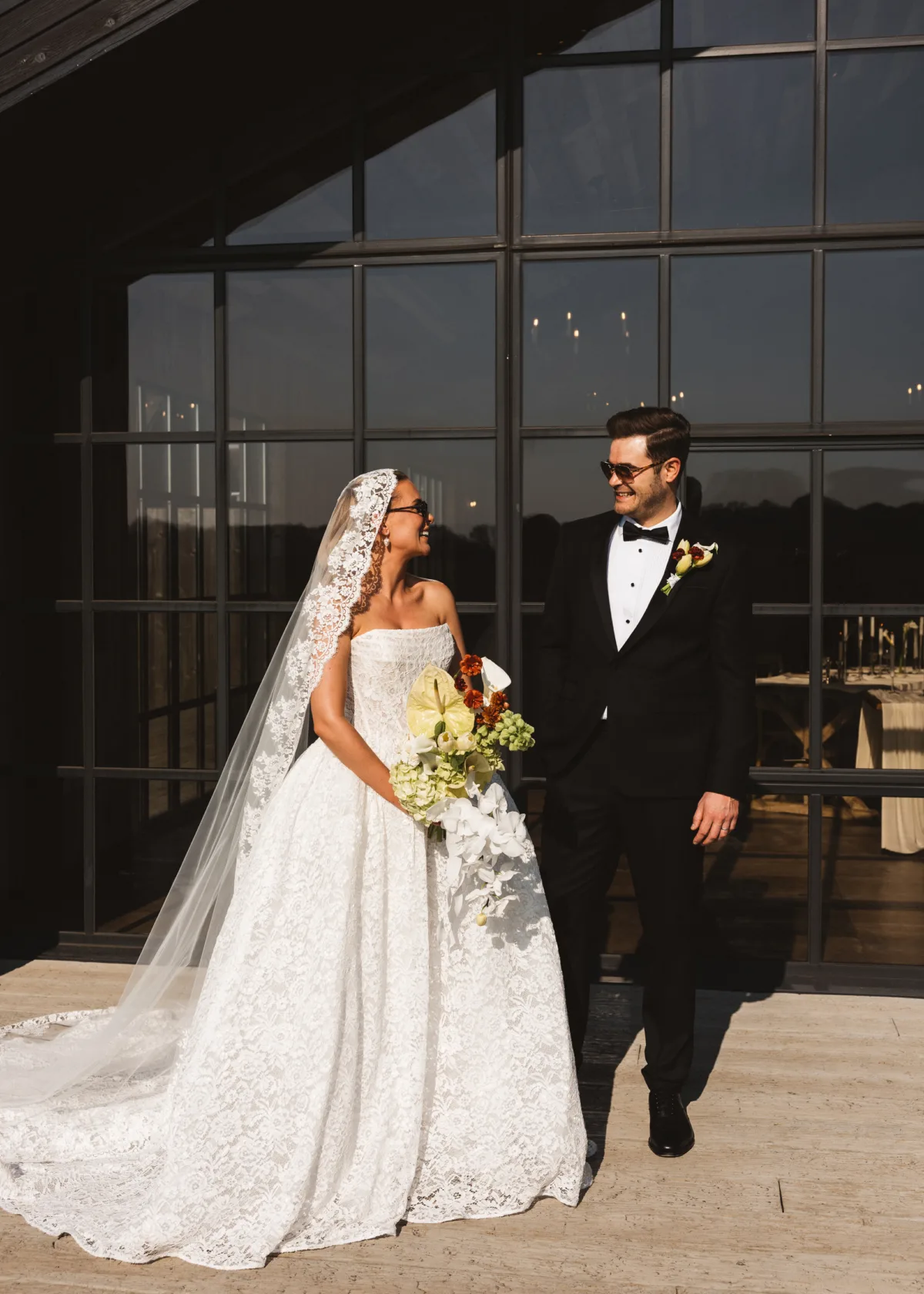 Triangle Seating Arrangement & Embroidered Lace