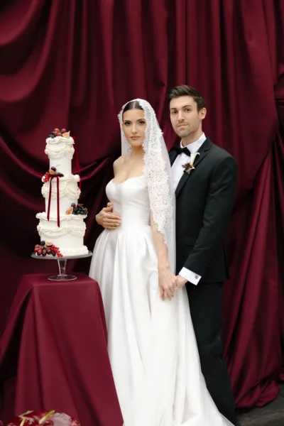Matrimony in Merlot: Modern Romantic Wedding Inspiration at Botleys Mansion