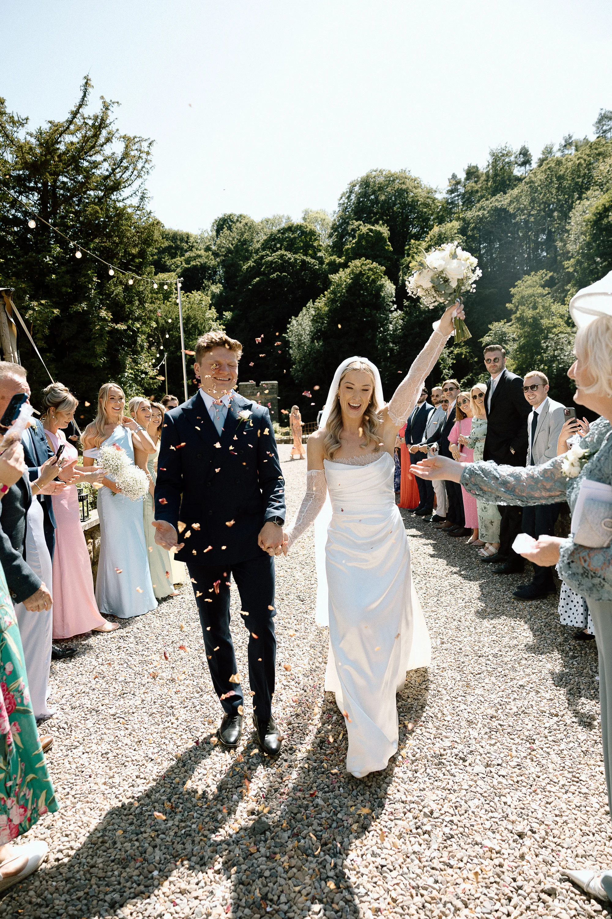 Brinkburn Abbey Wedding Helen Russell Photography.115 - Rosie Wore Divine Atelier For Her Pastel Colour, Garden Party Inspired Wedding at Brinkburn Priory Brinkburn Abbey Wedding Helen Russell Photography.115