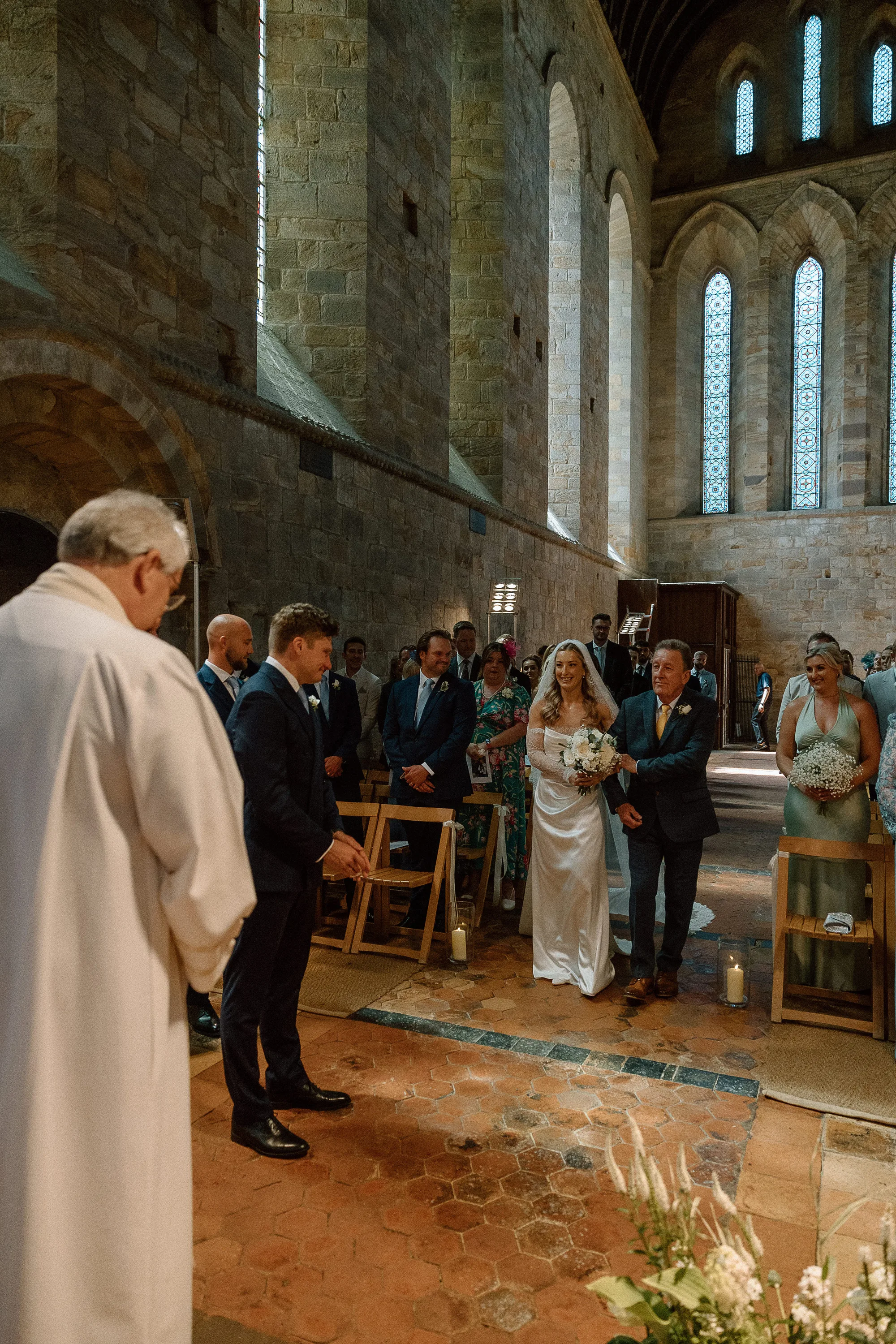 Brinkburn Abbey Wedding Helen Russell Photography.68 - Rosie Wore Divine Atelier For Her Pastel Colour, Garden Party Inspired Wedding at Brinkburn Priory Brinkburn Abbey Wedding Helen Russell Photography.68