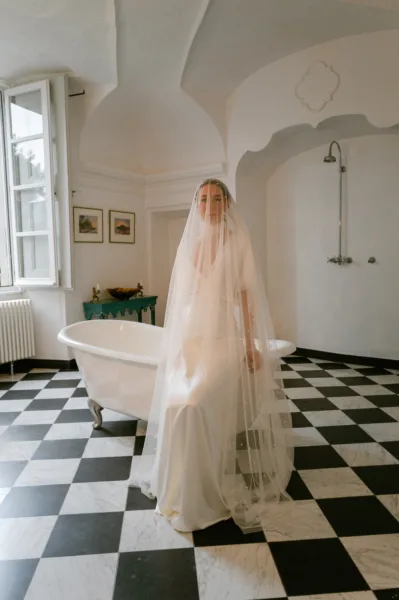 Virginia Wore Cortana for her Italian Private Villa Wedding Inspired by Bucolic Elegance
