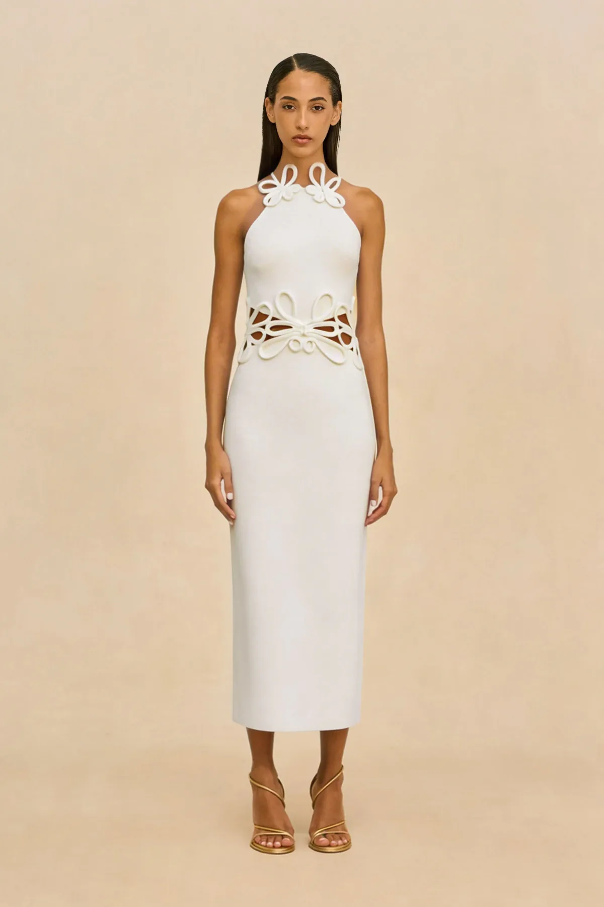 Cult Gaia JENA KNIT DRESS - Donisha & Zubin's Elegant Multicultural Wedding Inspired by The Romance of Bridgerton Jena Knit Dress