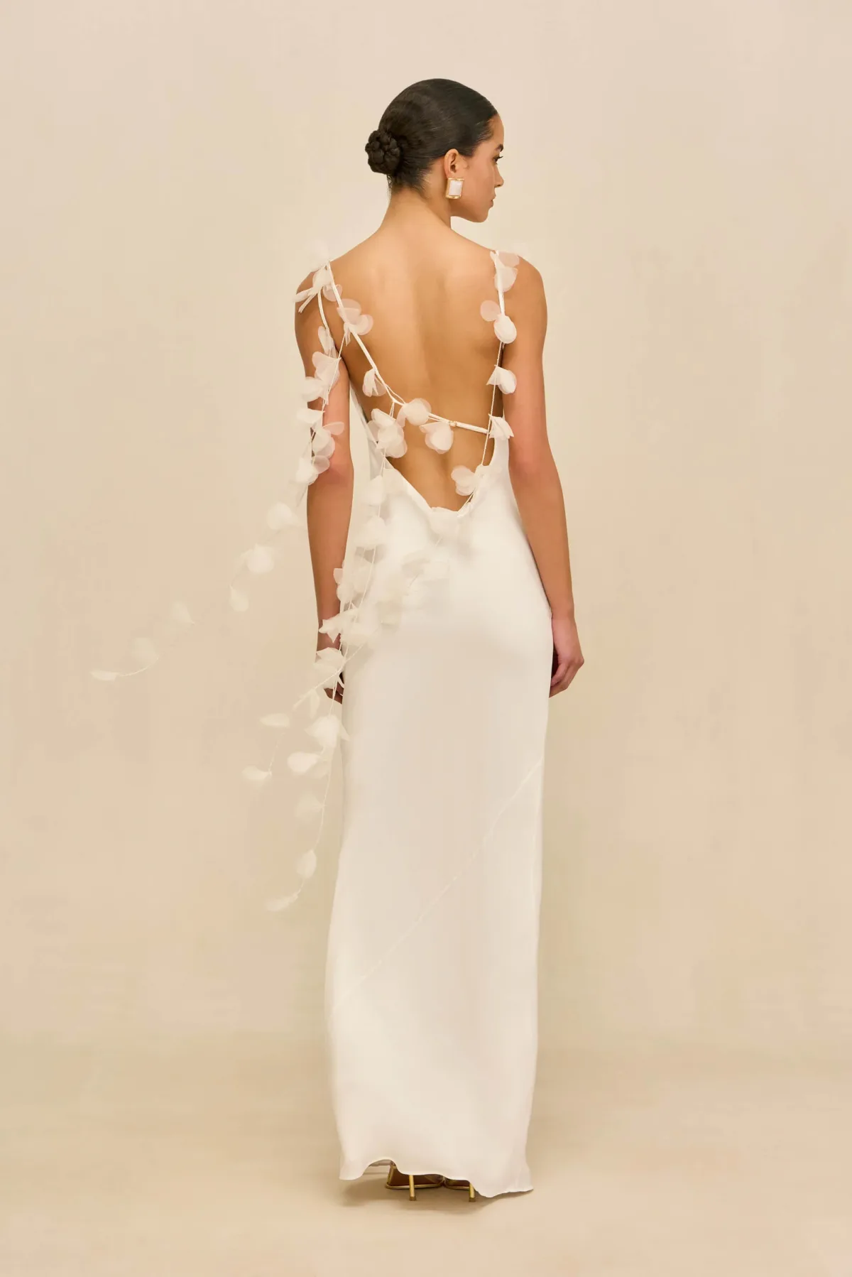 Cult Gaia Nymeria Gown - Lizzie in a Catherine Deane Sequin Bridal Gown for her Modern & Colourful Liverpool City Wedding Nymeria Gown