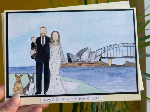 Jo Herbert Makes - Bespoke watercolour wedding illustrations.8