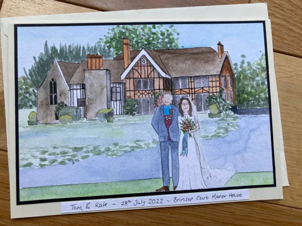 Jo Herbert Makes - Bespoke watercolour wedding illustrations.8