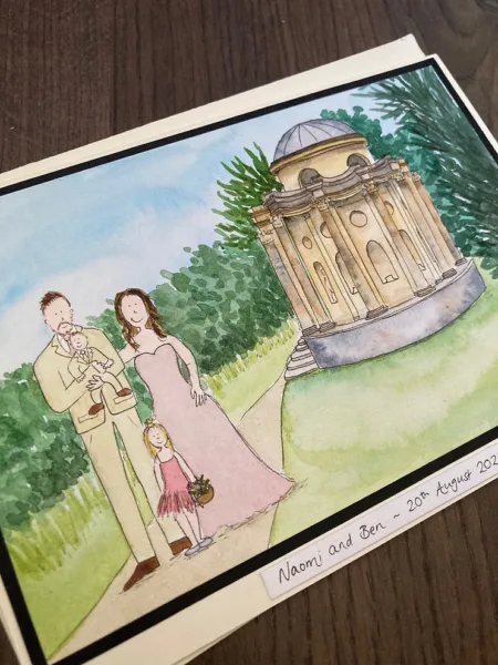 Jo Herbert Makes - Bespoke watercolour wedding illustrations.8