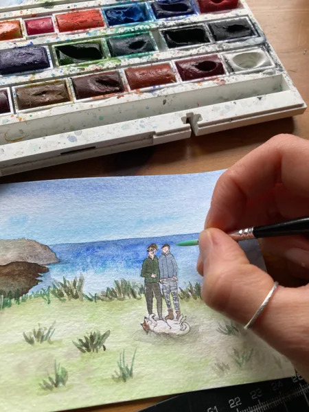 Jo Herbert Makes - Bespoke watercolour wedding illustrations.8